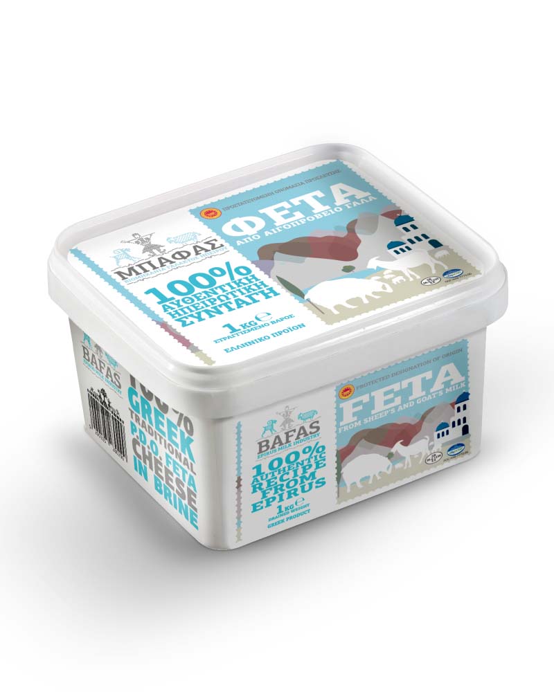 Feta P.D.O. 1kg BAFAS 100 % äkta Epirus-recept.  Fetaost i Sverige .Helenic food grekiska delikatesser